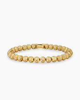 Spiritual Beads Faceted Bracelet in 18K Yellow Gold with Pavé Diamonds, 6mm